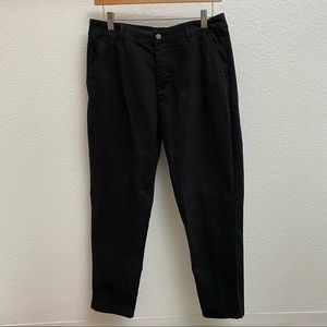 ASOS tapered chino skate pants (black)